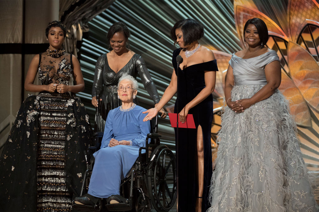 JANELLE MONAE, KATHERINE JOHNSON, TARAJI P. HENSON, OCTAIVIA SPENCER at the OSCARS